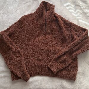 Hollister Warm Brown Turtleneck Sweater